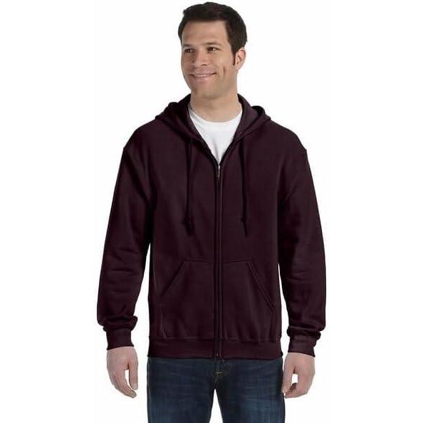 imageGildan unisexadult Fleece Zip Hoodie Sweatshirt Style G18600 MultipackDark Chocolate 1pack