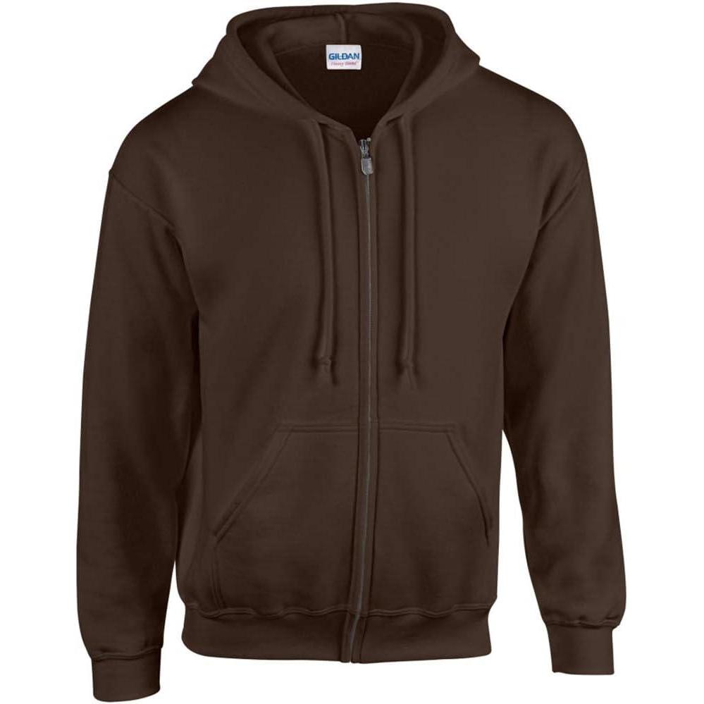 imageGildan unisexadult Fleece Zip Hoodie Sweatshirt Style G18600 MultipackDark Chocolate