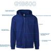 Gildan unisex-adult Fleece Zip Hoodie Sweatshirt, Style G18600, Multipack(Black)