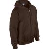 Gildan unisex-adult Fleece Zip Hoodie Sweatshirt, Style G18600, Multipack(Dark Chocolate)