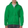 Gildan unisex-adult Fleece Zip Hoodie Sweatshirt, Style G18600, Multipack(Irish Green)