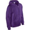 Gildan unisex-adult Fleece Zip Hoodie Sweatshirt, Style G18600, Multipack(Purple)