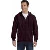 Gildan unisex-adult Fleece Zip Hoodie Sweatshirt, Style G18600, Multipack(Dark Chocolate (1-pack))