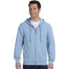 Gildan unisex-adult Fleece Zip Hoodie Sweatshirt, Style G18600, Multipack(Light Blue)