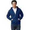 Gildan unisex-adult Fleece Zip Hoodie Sweatshirt, Style G18600, Multipack(Navy)