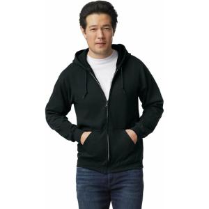 Gildan unisex-adult Fleece Zip Hoodie Sweatshirt, Style G18600, Multipack(Black)