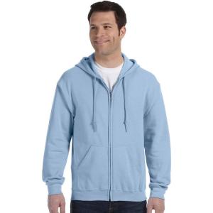 Gildan unisex-adult Fleece Zip Hoodie Sweatshirt, Style G18600, Multipack(Light Blue)