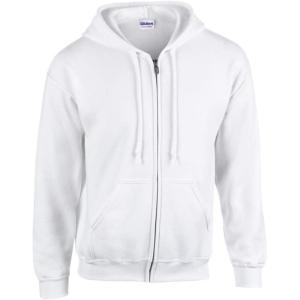 Gildan unisex-adult Fleece Zip Hoodie Sweatshirt, Style G18600, Multipack(White)