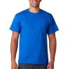 Gildan G830 5.6 oz Ultra Blend 50/50 Pocket T-Shirt – Navy – Small(Royal Blue)