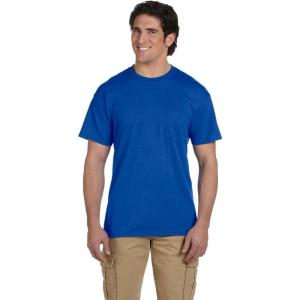 Gildan G830 5.6 oz Ultra Blend 50/50 Pocket T-Shirt – Navy – Small(Royal)