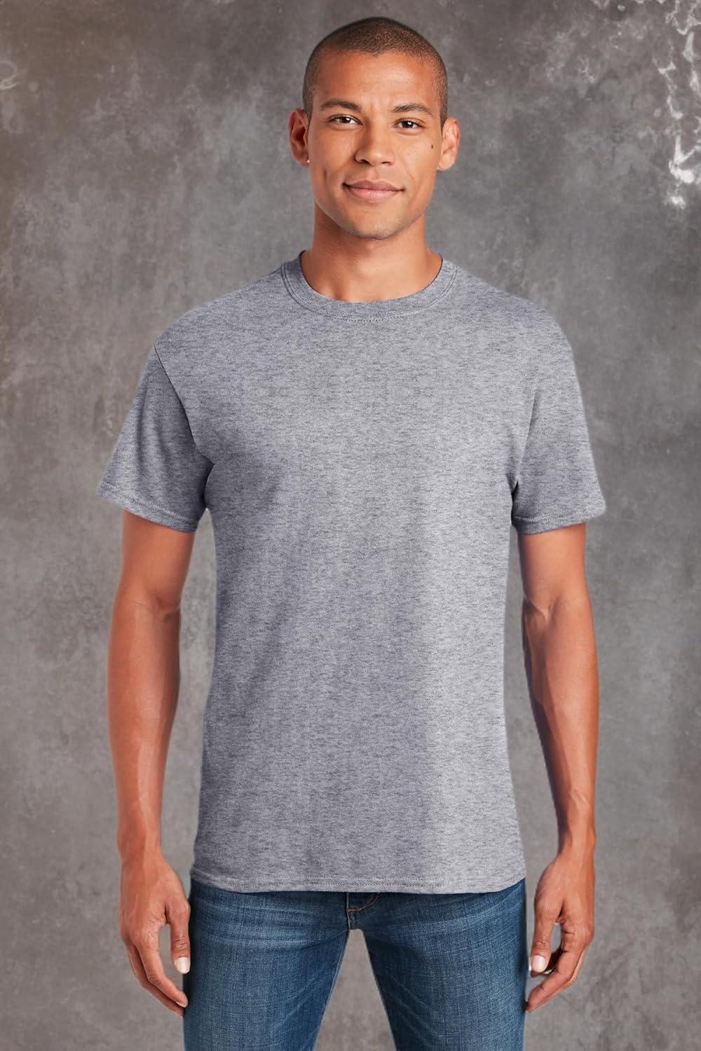 imageGildan Platinum Mens Crew TShirtsAssorted BlackGrey 4pack