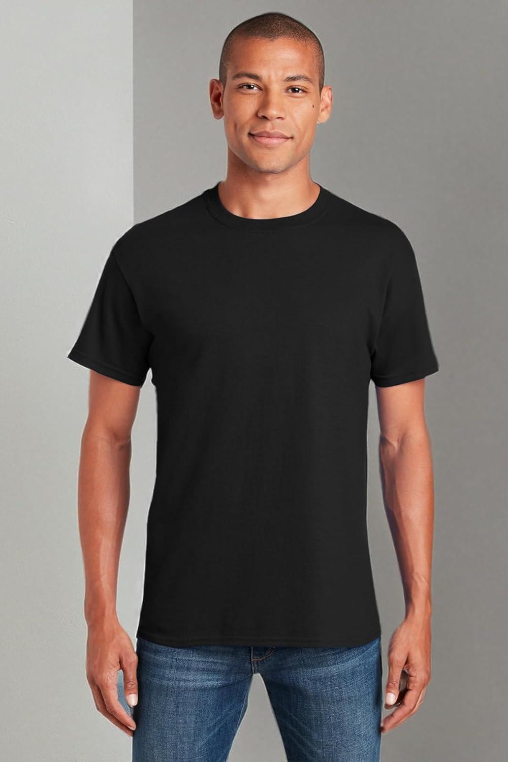 imageGildan Platinum Mens Crew TShirtsBlack 5pack