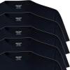 Gildan Platinum Mens Crew T-Shirts(Black (5-pack))