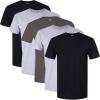 Gildan Platinum Mens Crew T-Shirts(Assorted Black/Grey (4-pack))