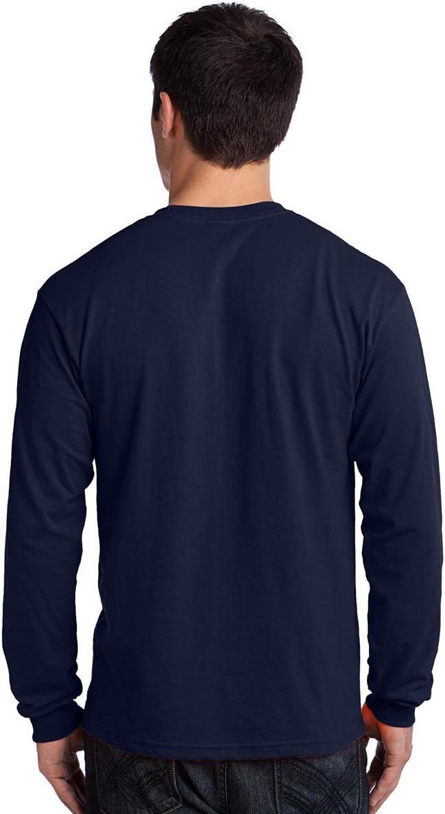 imageGildan Ultra Cotton Long Sleeve Pocket TShirt5xlarge navy