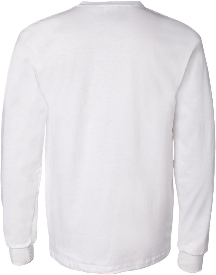 imageGildan Ultra Cotton Long Sleeve Pocket TShirtMedium white