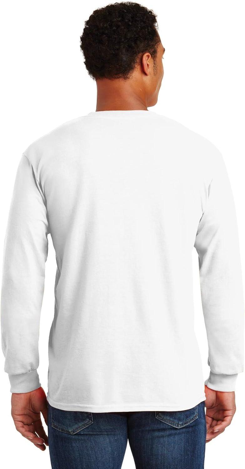imageGildan Ultra Cotton Long Sleeve Pocket TShirtXxlarge white