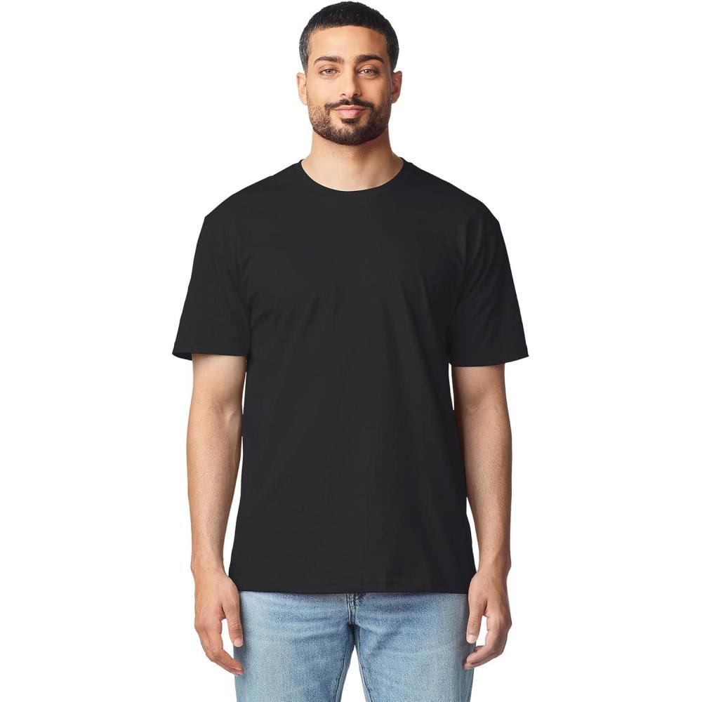 imageGildan Adult Softstyle Cotton TShirt Style G64000 MultipackBlack 72pack