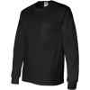 Gildan Ultra Cotton Long Sleeve Pocket T-Shirt(Orange)