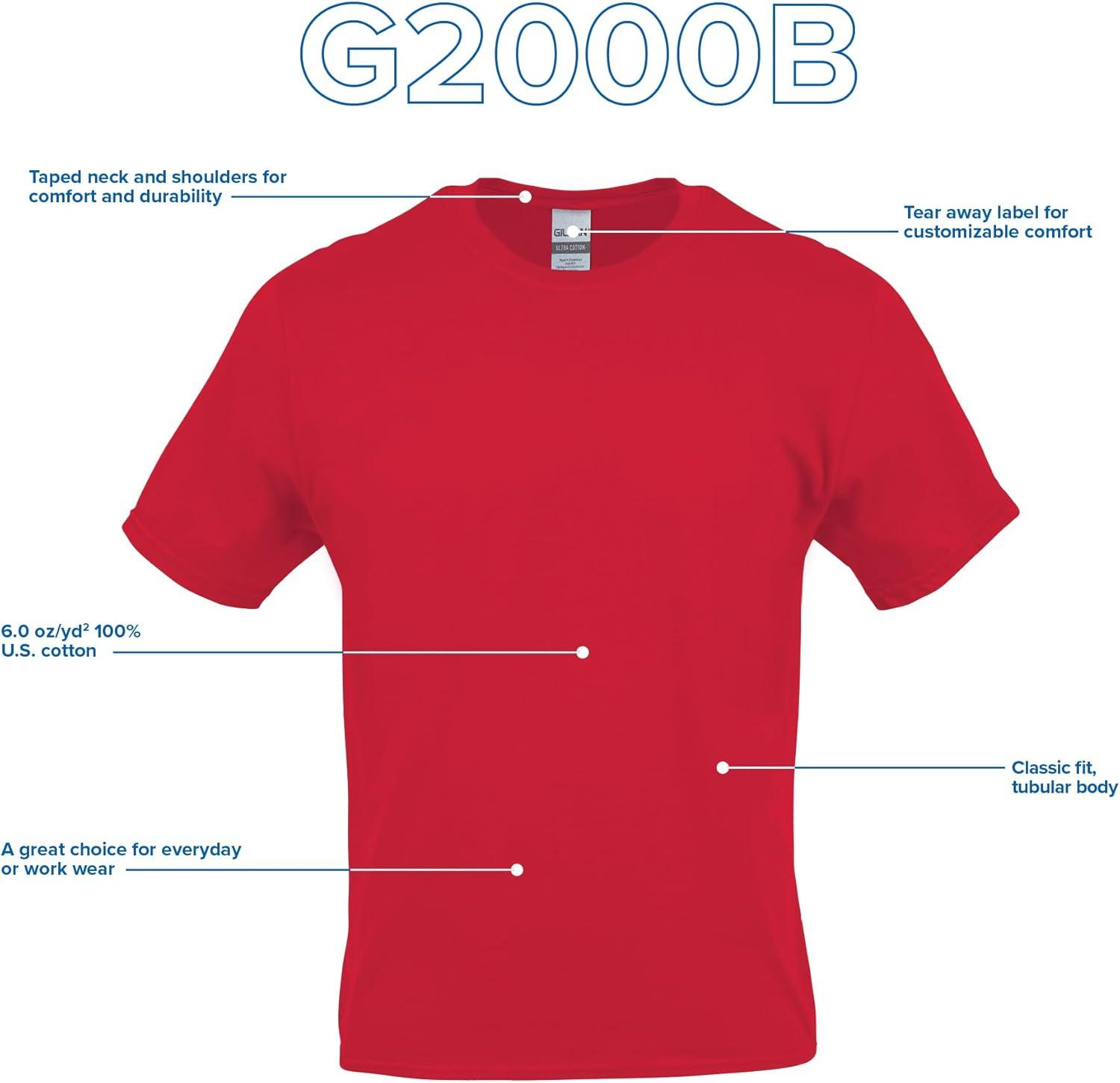 imageGildan Youth Ultra Cotton TShirt Style G2000B MultipackJade Dome