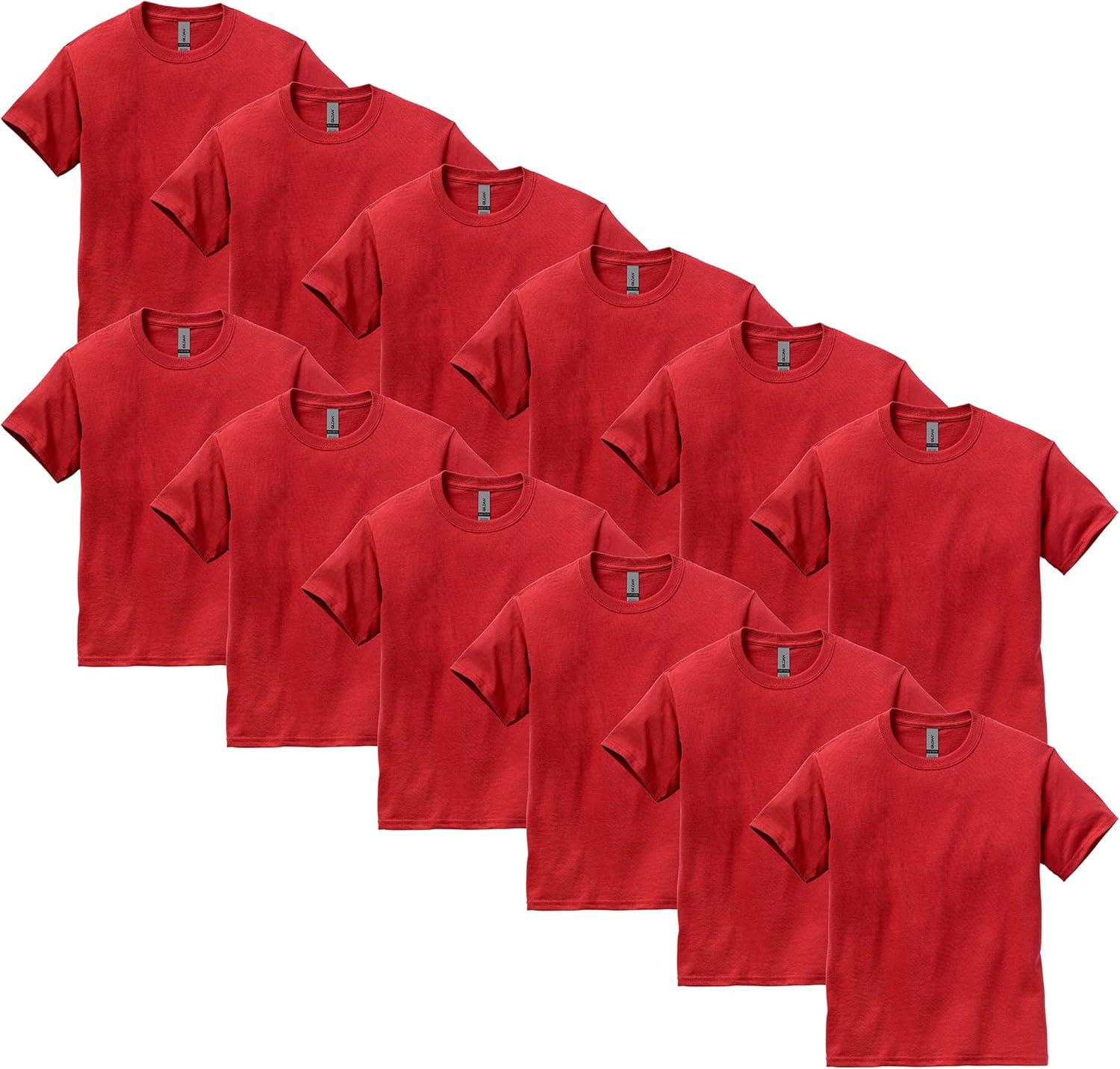 imageGildan Youth Ultra Cotton TShirt Style G2000B MultipackRed