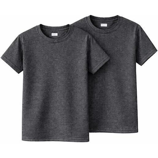 imageGildan Youth Ultra Cotton TShirt Style G2000B MultipackDark Heather 2pack