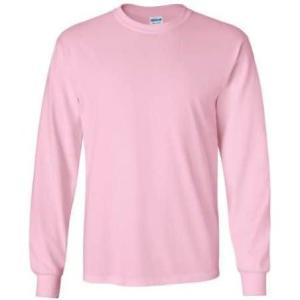 Cotton 6 oz. Long-Sleeve T-Shirt (G240)(Pink)