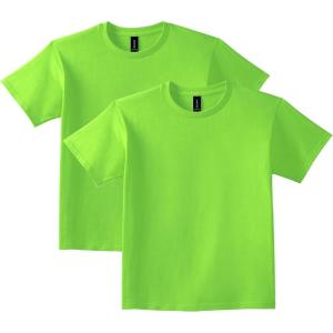 Gildan Youth Ultra Cotton T-Shirt, Style G2000B, Multipack(Lime)