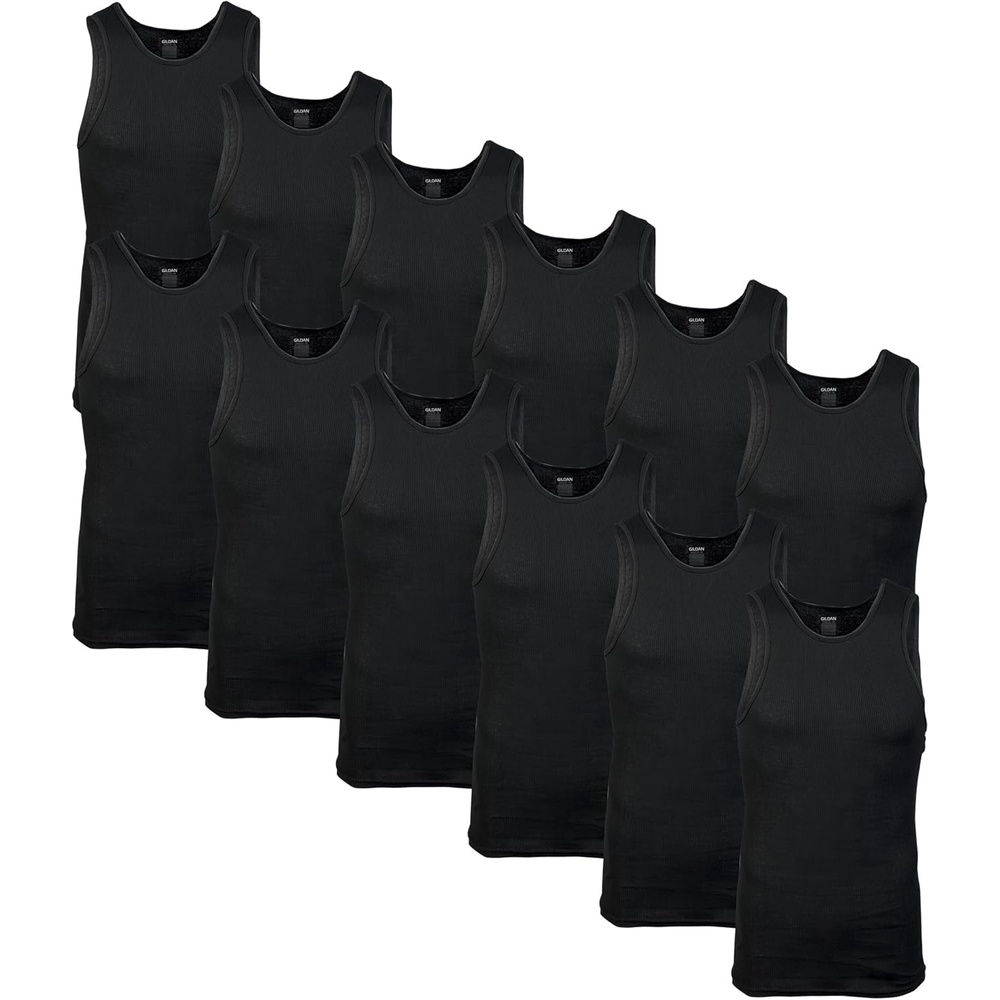 imageGildan Mens AShirts Tanks MultipackBlack