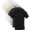 Gildan Men’s Crew T-Shirts, Multipack, Style G1100(Black/Odyssey Grey/Bone/Cream/White (5-pack))