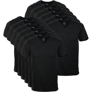 Gildan Men’s V-Neck T-Shirts, Multipack, Style G1103(Black)