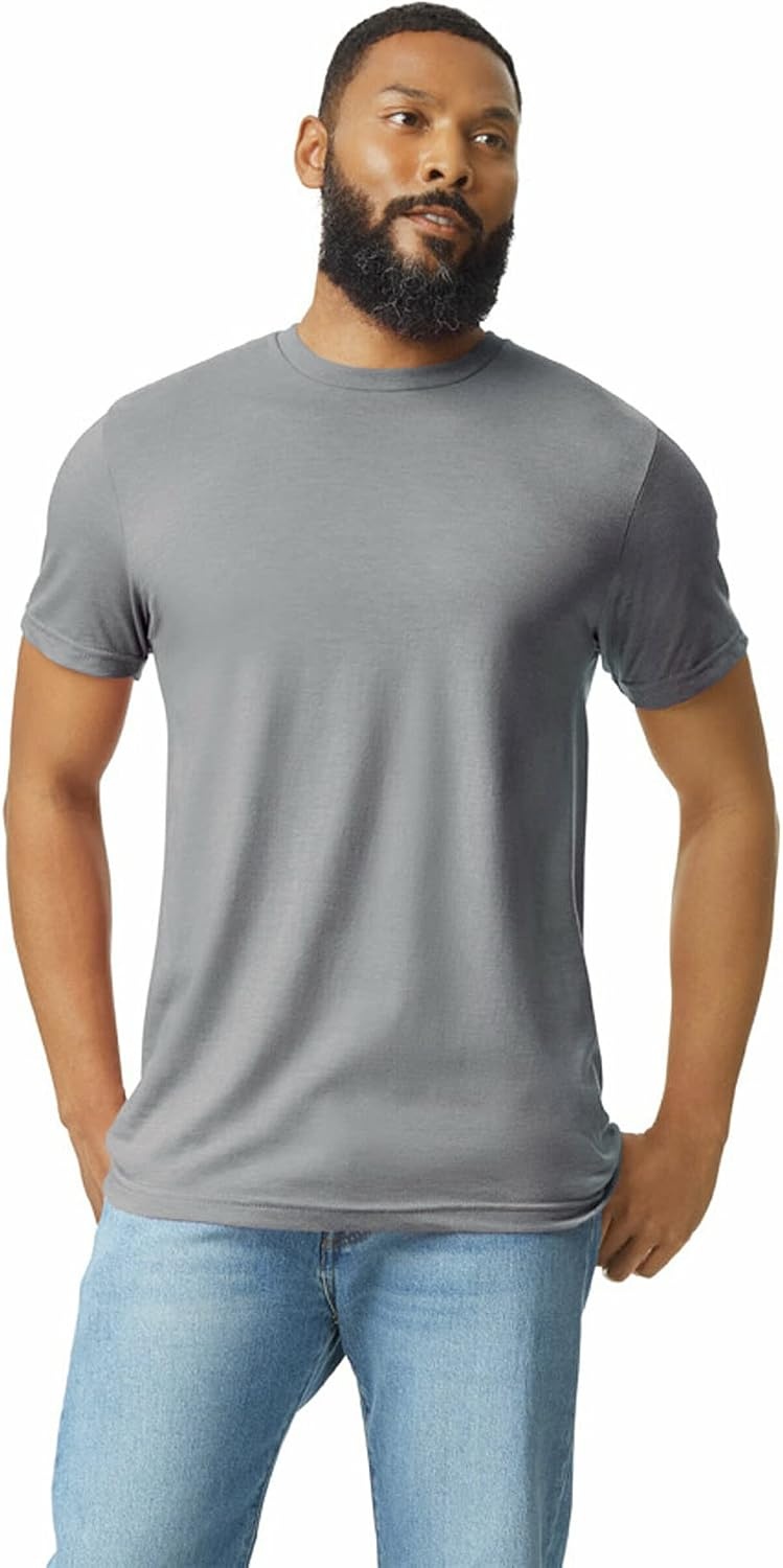 image:imageGildan Adult Softstyle CVC Short Sleeve TShirt Style G67000 MultipackCement