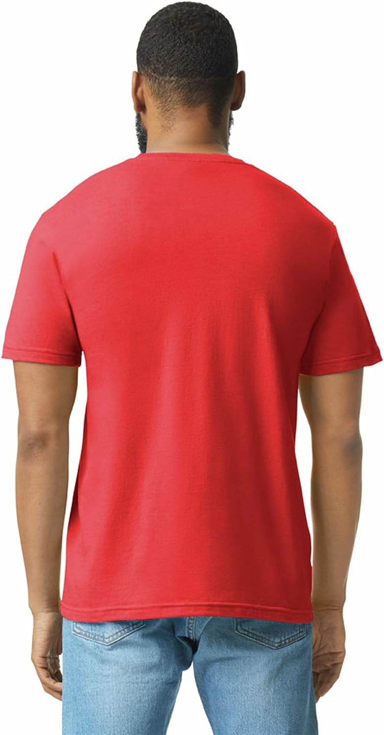 image:imageGildan Adult Softstyle CVC Short Sleeve TShirt Style G67000 MultipackRed Mist