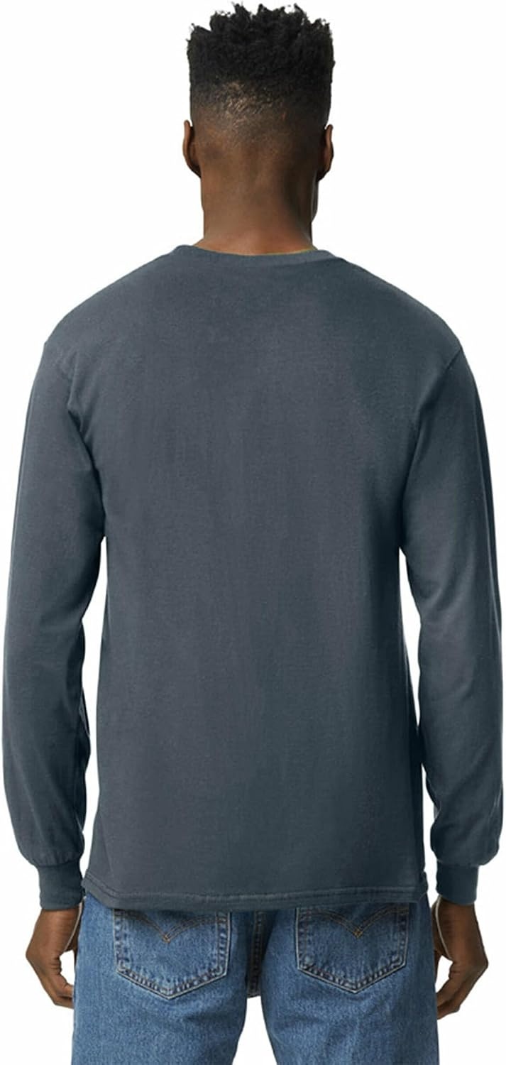 image:imageGildan Adult Ultra Cotton Long Sleeve TShirt Style G2400 MultipackDark Heather