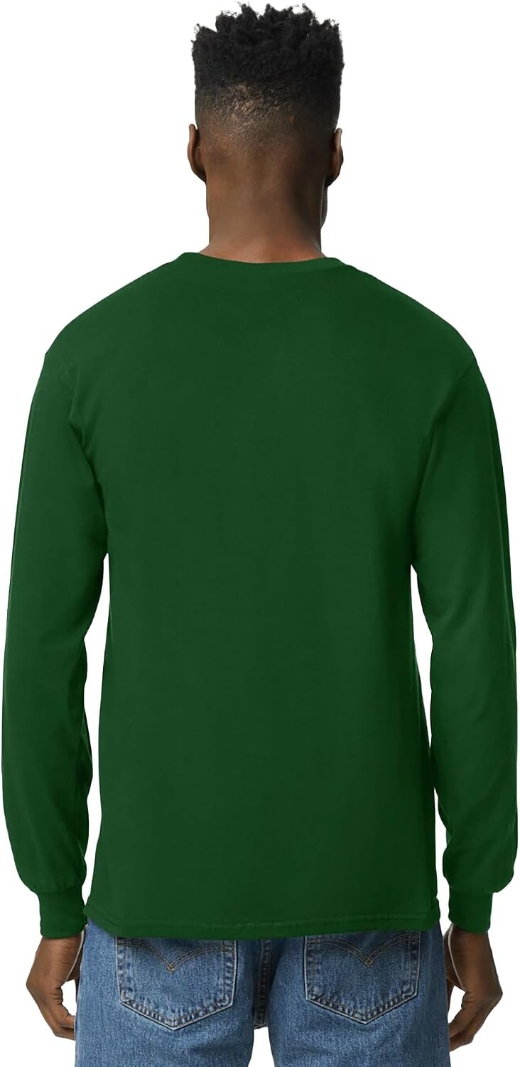 image:imageGildan Adult Ultra Cotton Long Sleeve TShirt Style G2400 MultipackForest Green