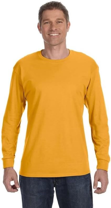 image:imageGildan Adult Ultra Cotton Long Sleeve TShirt Style G2400 MultipackGold