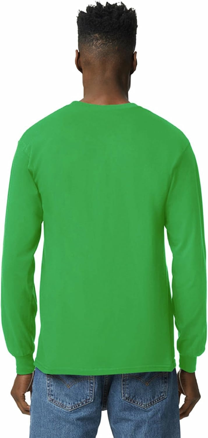 image:imageGildan Adult Ultra Cotton Long Sleeve TShirt Style G2400 MultipackIrish Green