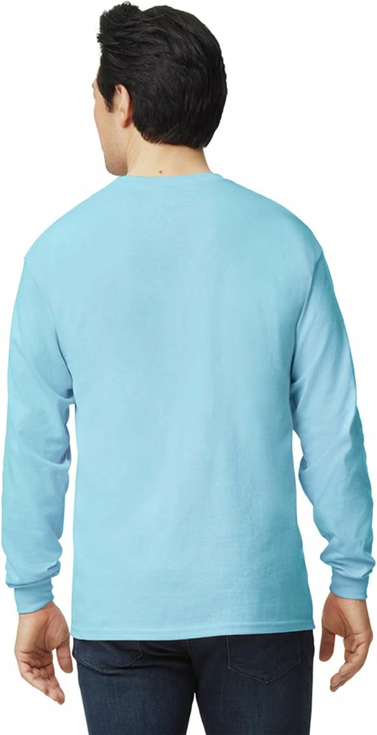 image:imageGildan Adult Ultra Cotton Long Sleeve TShirt Style G2400 MultipackLight Blue