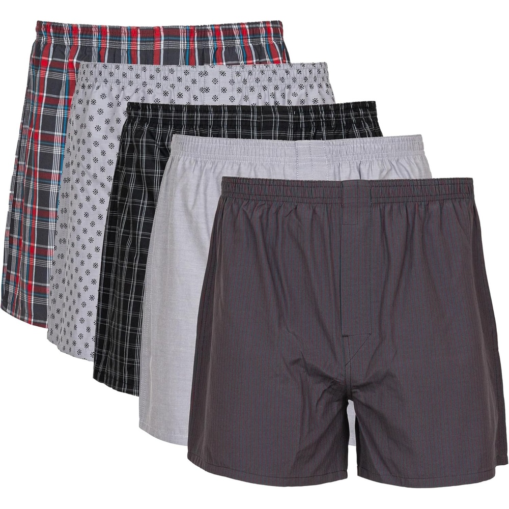 image:imageGildan Mens Underwear Boxers MultipackGreyRed Assorted