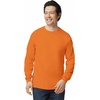 Gildan Adult Ultra Cotton Long Sleeve T-Shirt, Style G2400, Multipack(S. Orange (10-pack))