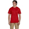 Gildan Unisex Adult DryBlend Workwear T-Shirts with Pocket, 2-Pack(Red)