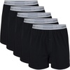 Gildan Men’s Underwear Boxers, Multipack(Black (5-pack))