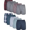 Gildan Men’s Underwear Boxers, Multipack(Mixed Red/Blue Assorted)