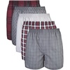 Gildan Men’s Underwear Boxers, Multipack(Mixed Red/Grey (5-pack))