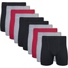 Gildan Men’s Underwear Covered Waistband Boxer Briefs, Multipack(Black/Garnet/Graphite)