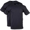 Gildan Unisex Adult DryBlend Workwear T-Shirts with Pocket, 2-Pack(Black)