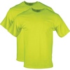 Gildan Unisex Adult DryBlend Workwear T-Shirts with Pocket, 2-Pack(Safety Green)