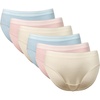Gildan Women’s Cotton Stretch Bikini Underwear(Skyway/Pale Lilac/Egret (6-pack))