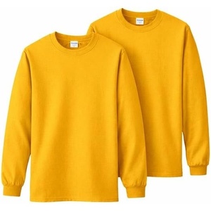 Gildan Adult Ultra Cotton Long Sleeve T-Shirt, Style G2400, Multipack(Gold)