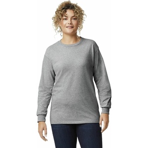 Gildan Adult Ultra Cotton Long Sleeve T-Shirt, Style G2400, Multipack(Sport Grey)